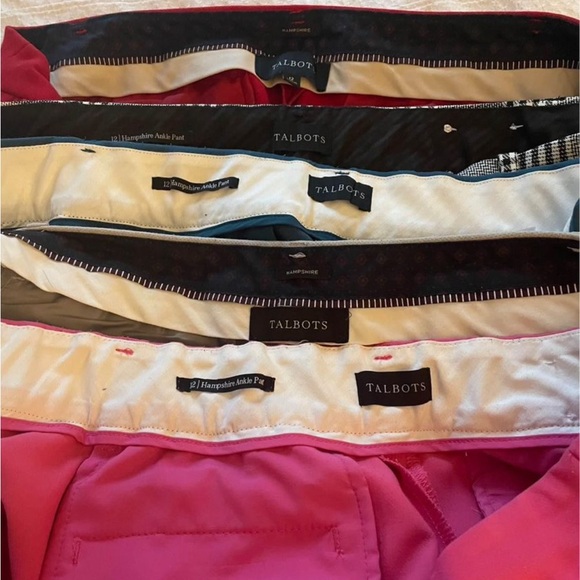 Talbots Teal and Gray Ankle Pants - Picture 3 of 4